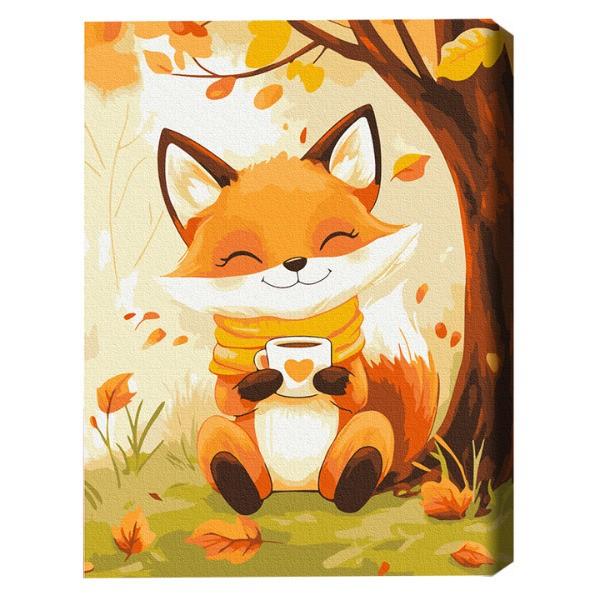 Tablou pe numere BrushMe Vulpiță cu cacao 30*40 сm (fără cutie) KBS0167FC