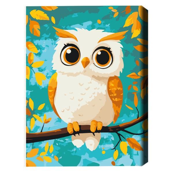 Tablou pe numere BrushMe Bufniță 30*40 сm (fără cutie) KBS0164FC