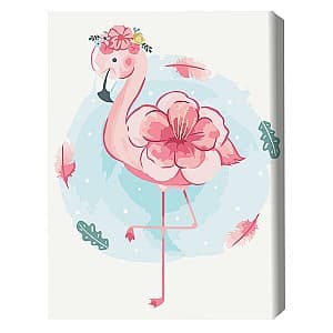 Tablou pe numere BrushMe Flamingo înfloritor 30*40 сm (fără cutie) KBS0100FC