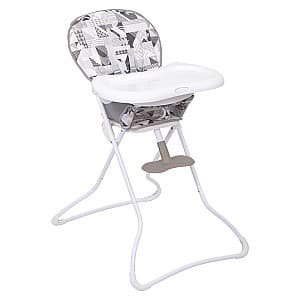 Scaun reglabil pe inaltime de masa Graco Snack N Stow Patchwork Grey