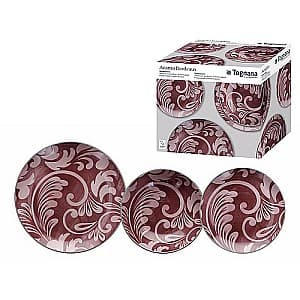 Set de vesela Tognana Acanto Bordeaux 18 piese