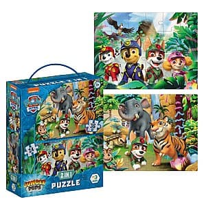 Puzzle Dodo „Aventuri în Junglă, 2 în 1”, seria Patrula cățelușilor, 60 elem. (200572)