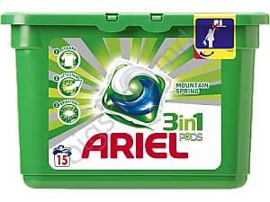 Detergent Ariel 3 in 1 Pods Mountain Spring 15 capsule
