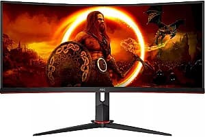 Monitor gaming AOC 34" CU34G2XP/BK