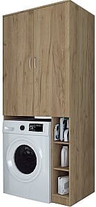 Шкаф в ванную Marcel MS 2U 85x60x199 Дуб Золотой Крафт (Коричневый)