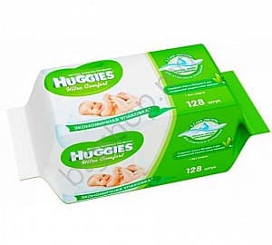 Влажные салфетки Huggies Servetele umede Ultra Comfort Aloe (128 buc.)