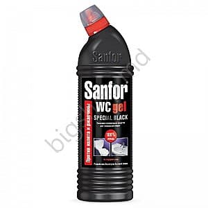 Бытовая химия для туалета SANFOR  WC gel 750ml SPECIAL BLACK