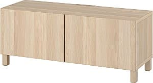 Тумба под телевизор IKEA Besta/Lappviken/Stubbarp 120x42x48 Имитация Состаренного Дуба