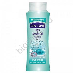 Gel de dus ON LINE top 750ml SPUMA BAIE SARE MARE