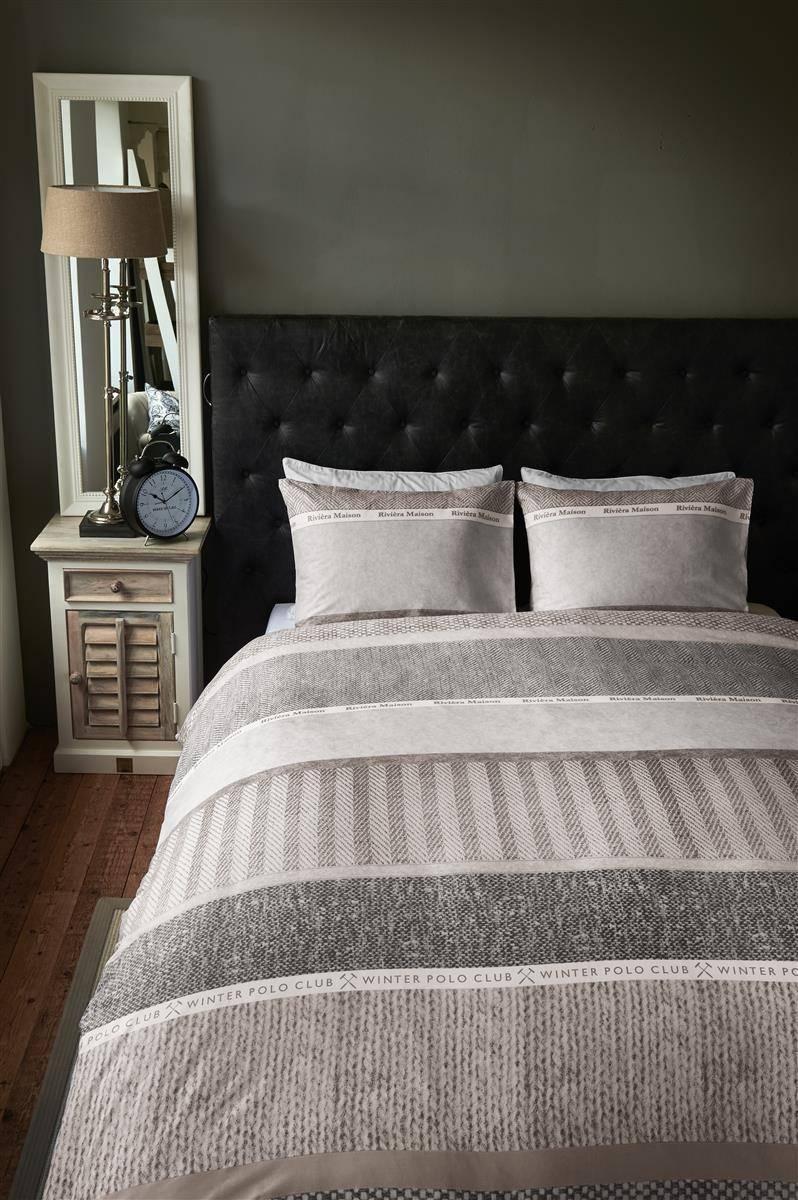 Albituri de pat Riviera Maison Winterclub Taupe 200x200/220