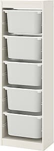 Etajera IKEA Trofast 5 containere 46x30x145 Alb