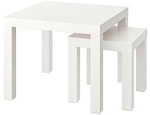 Masuta de cafea, reviste IKEA Set Lack 35x35+55x55 Alb