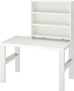 Masa de scris IKEA Pahl cu etajera 96x58 Alb