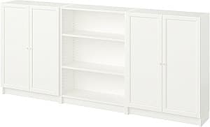 Стеллаж IKEA Billy/Oxberg 240x106 Белый