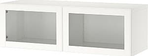 Dulap cu vitrina IKEA Besta 120x42x38 Alb/Ostvik