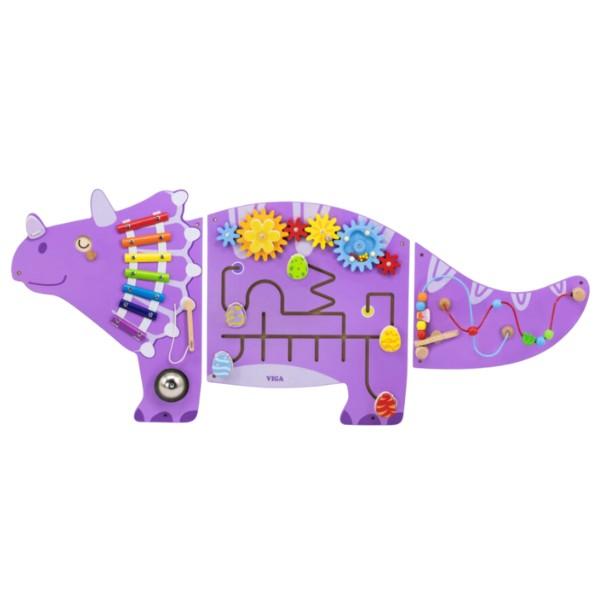 Joc de logica VIGA Busyboard (de perete) Triceratops