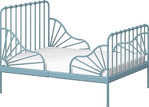 Детская кровать IKEA Minnen с основанием 80x200 Серо Голубой