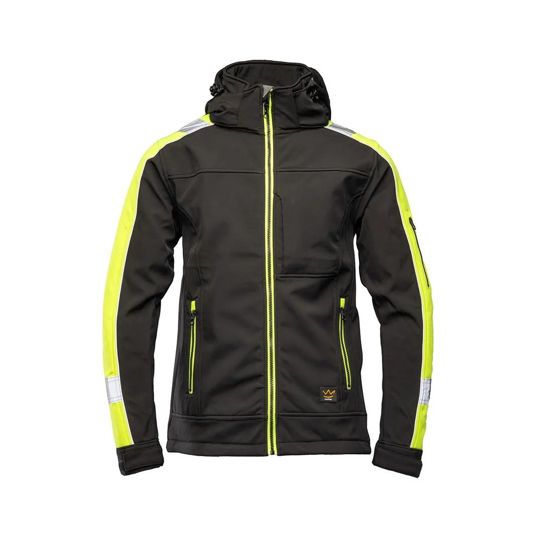 Батник мужкой Seven Kings RIVAL SOFTSHELL M Чёрный/Жёлтый