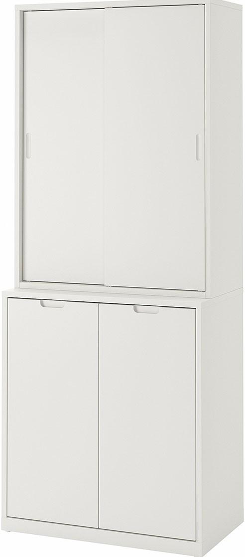 Dulap IKEA Tonstad usi glisante 81x47x201 Alb
