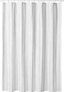 Шторка для ванной IKEA Svartstarr 180x200 Белый/Серый