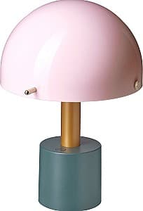 Lampa de masa IKEA Nodmast cu baterii 26cm Roz Deschis/Gri Inchis Verde