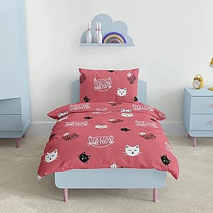 Детское постельное белье Relaxe Home Soft Dreams 145x210cm Kitten Red