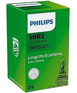 Lampa auto Philips LongLife PX22d (9012LLC1)