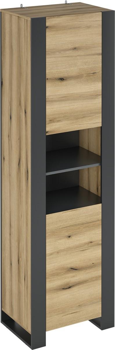 Dulap MG-Plus Combo CO7 Grafit(Gri)/Stejar Evoke(Maro)