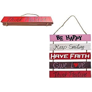 Decor pentru gradina Sf.Valentine "5 tablite cu inscriptie" 31X30cm (46559)
