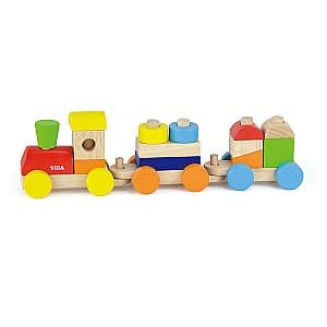 Игрушка каталка VIGA Stacking Train