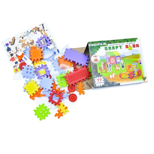 Constructor Maximus cu blocuri-kraft și autocolante