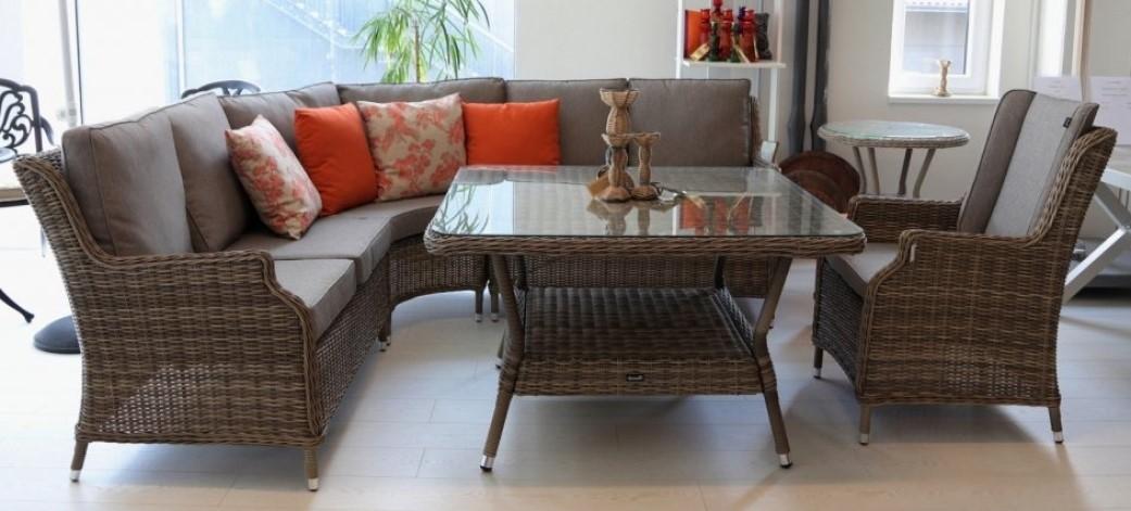 Set mobila de gradina Hartman Melania natural