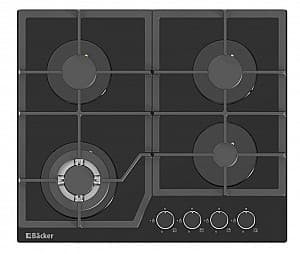 Plita pe gaz incorporabila Backer RIKI 6004 Turbo BL GL