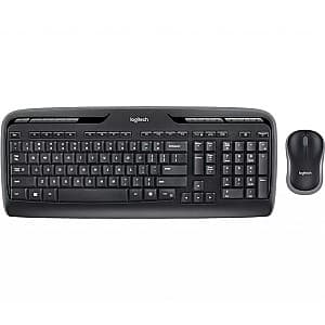 Set tastatura + Mouse Logitech Wireless MK330 Multimedia Black