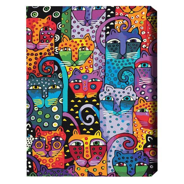 Tablou pe numere BrushMe Pisici multicolore 40×50 cm (fără cutie) BS9372FC