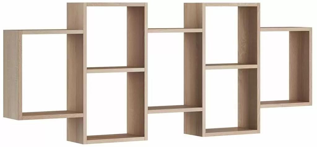 Полка на стену Bratex Trio 001 Дуб Сонома (Бежевый)