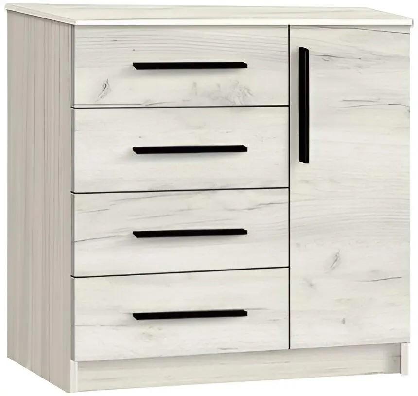 Комод Modern Kenon 4+1S Белый Крафт Дуб