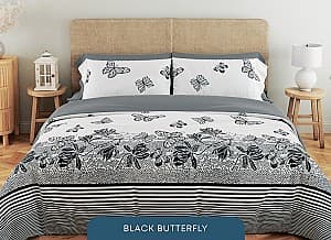 Lenjerie de pat Relaxe Home Soft Dreams 200x220 cm Black Butterfly