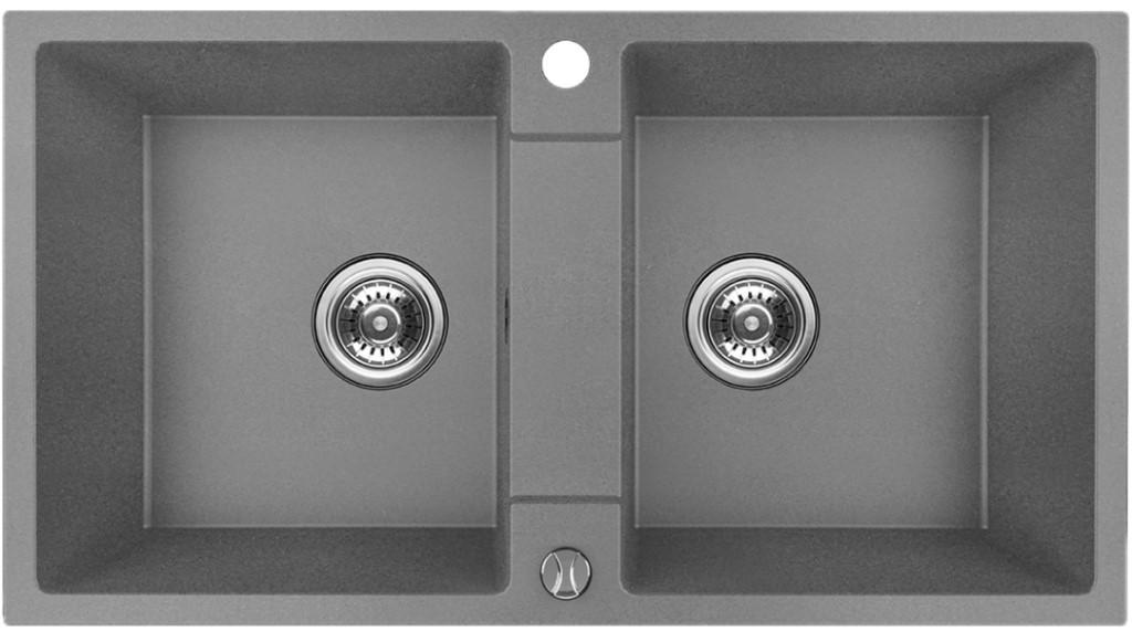 Кухонная мойка Backer NONA DUO GREY 800x440