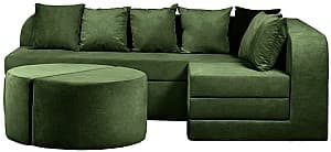 Canapea transformabila Edka Jupiter 210x280 cm M35 Verde inchis