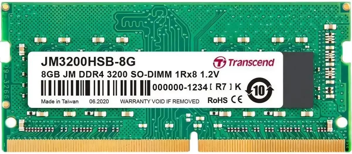Оперативная память Transcend 8GB DDR4-3200MHz (JM3200HSB-8G)