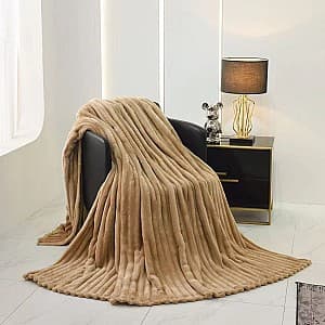 Покрывало Relaxe Home Striped Fleece 200x230 cm Beige