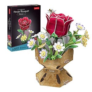 3D Puzzle CubicFun Buchet de Trandafiri