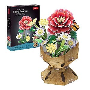 3D Puzzle CubicFun Buchet de camelii