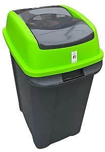 Cos de gunoi Hydro-S HIPPO 70l Antracit/Green