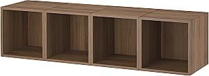 Навесная полка IKEA Eket 140x35x35 Коричневый под Орех