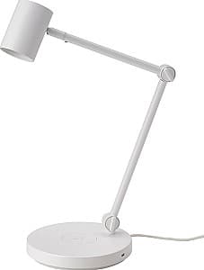 Lampa de masa IKEA Nymane cu incarcare wireless Alb