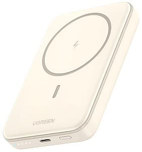 Повербанк Ugreen Mini Magnetic Wireless Qi Beige