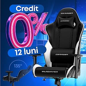 Fotoliu gaming DXRACER GLADIATOR-23-L Black/White