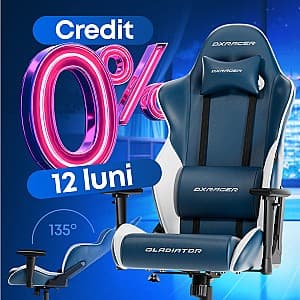 Fotoliu gaming DXRACER GLADIATOR-23-L-BW-X1 Blue/White